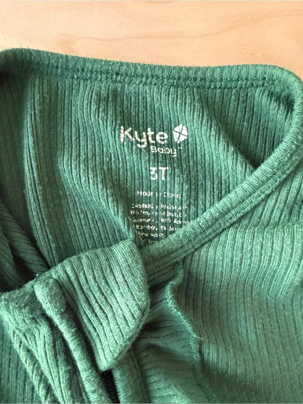 Kyte BABY Ruffled Zipper Romper in Forest Size 3T